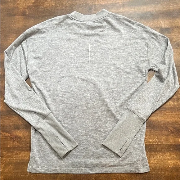 Nike Running Dry Fit Heather Grey Long Sleeve Top - Size XS - Picture 5 of 5